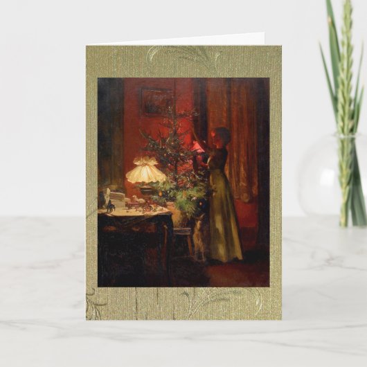 Het in orde maken van de Boom Feestdagen Kaart (Voorkant)