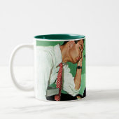 Het in orde maken van de Boom Tweekleurige Koffiemok (Links)