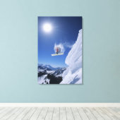 Het in Snake Creek Canyon pompen van Clayton Canvas Afdruk (Insitu (Houten vloer))