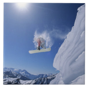 Het in Snake Creek Canyon pompen van Clayton Tegeltje