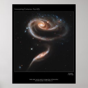 Het in wisselende Galaxies ARP-273 Poster