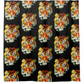 HET INDIAN TIGER-douchergordijn Douchegordijn (Voorkant)