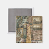 Het Indiase dorp Secoton, c.1570-80 Magneet (Voorkant / Achterkant)