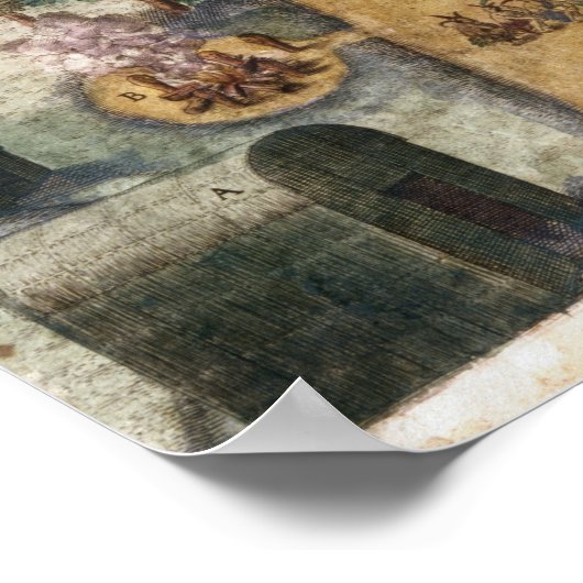 Het Indiase dorp Secoton, c.1570-80 Poster (Hoek)