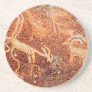 Het Indiase staatspark Herd - Fremont Zandsteen Onderzetter