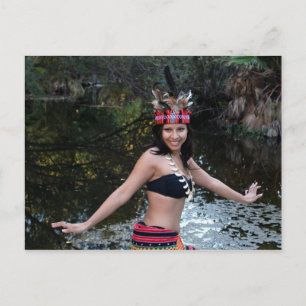 Het Indische Dansen van de Vrouw Briefkaart