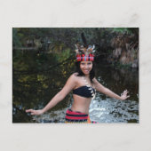 Het Indische Dansen van de Vrouw Briefkaart (Voorkant)