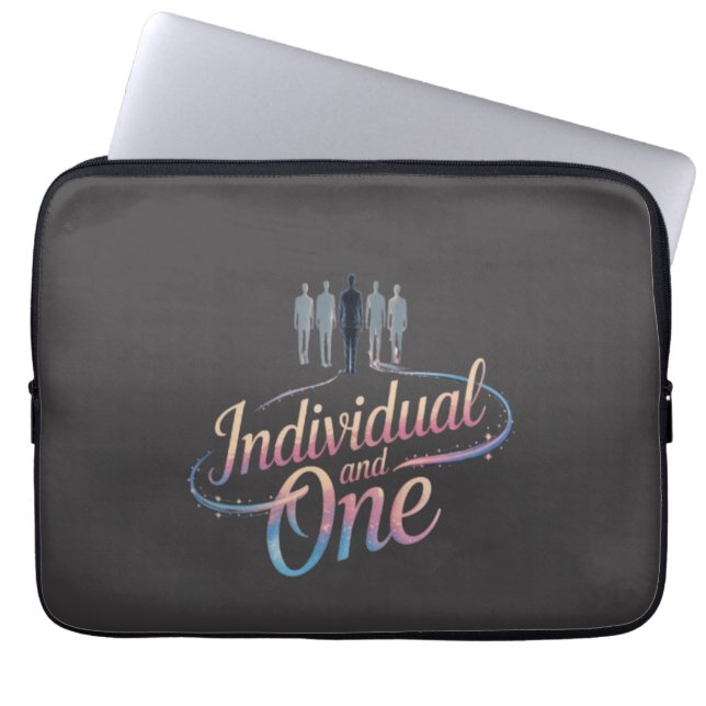 Het individuele collectief laptop sleeve (Voorkant)
