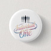 Het individuele collectief ronde button 3,2 cm (Voorkant)