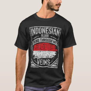 Het Indonesische bloed loopt door mijn zegen T-shirt
