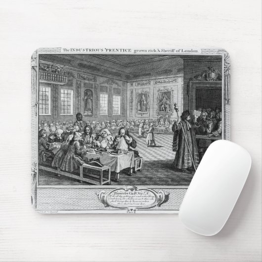 Het Industriële 'Prentice Grown Rich' Muismat (Met muis)