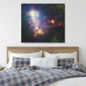 Het infraroodportret onthult de sterren en het sto canvas afdruk (Insitu (Slaapkamer))