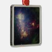 Het infraroodportret onthult de sterren en het sto metalen ornament (Rechts)