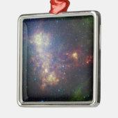 Het infraroodportret onthult de sterren en het sto metalen ornament (Links)