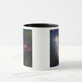 Het infraroodportret onthult de sterren en het sto mok (Midden)