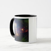 Het infraroodportret onthult de sterren en het sto mok (Voorkant links)