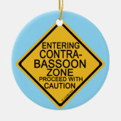 Het ingaan van Contrabassonzone Keramisch Ornament (Voorkant)