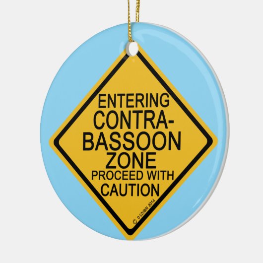 Het ingaan van Contrabassonzone Keramisch Ornament (Links)