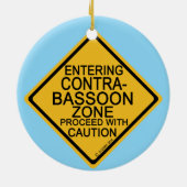 Het ingaan van Contrabassonzone Keramisch Ornament (Achterkant)