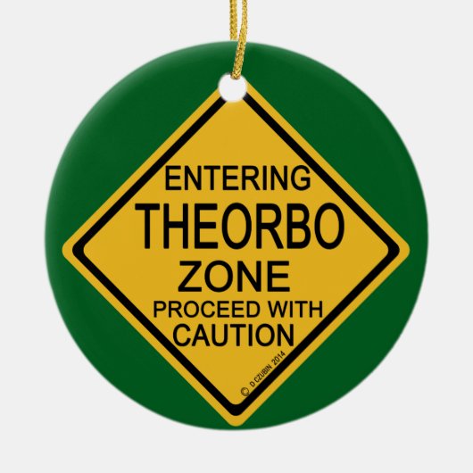 Het ingaan van Theorbo Zone Keramisch Ornament (Voorkant)