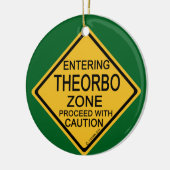 Het ingaan van Theorbo Zone Keramisch Ornament (Links)