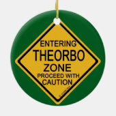 Het ingaan van Theorbo Zone Keramisch Ornament (Achterkant)