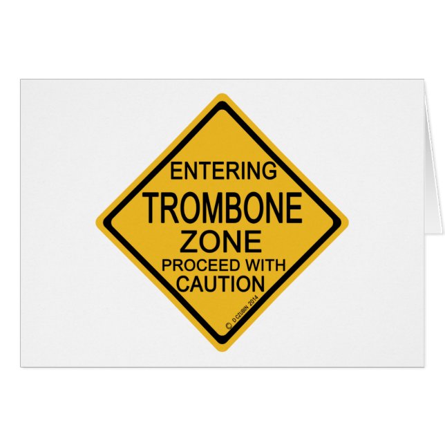 Het ingaan van Trombone Zone (Voorkant Horizontaal)