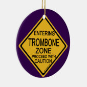 Het ingaan van Trombone Zone Keramisch Ornament (Rechts)