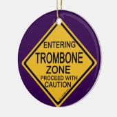 Het ingaan van Trombone Zone Keramisch Ornament (Links)