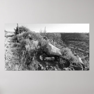 Het ingaan van Zwarte Plateau van Mesa (Verdrogen Poster