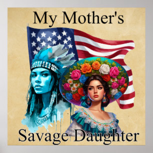 Het inheemse Amerikaanse/Mexicaanse erfgoed_Savage Poster