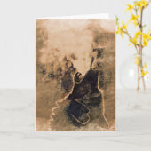 Het inheemse Amerikaanse Wenskaart van de Wolf Kaart (Gele Bloem)