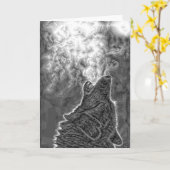 Het inheemse Amerikaanse Wenskaart van de Wolf Kaart (Gele Bloem)