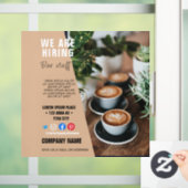 het inhuren van personeelBUSINESS douane logo flye Raamsticker (Huis)