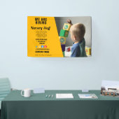 het inhuren van personeelBUSINESS douane logo flye Spandoek (Beurs)