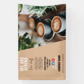 het inhuren van personeelBUSINESS douane logo flye Spandoek (Verticaal)