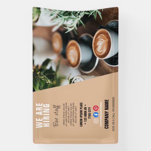 het inhuren van personeelBUSINESS douane logo flye Spandoek (Verticaal)