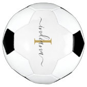 Het Initiaal Naam monogramscript Modern personali Voetbal (Gedraaid)
