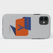 Het Initiaal van de verandering voegt Naam Blauwe Case-Mate iPhone Case (Achterkant (horizontaal))