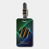 Het Initiaal van de verandering voegt Naam Geometr Bagagelabel (Voorkant verticaal)