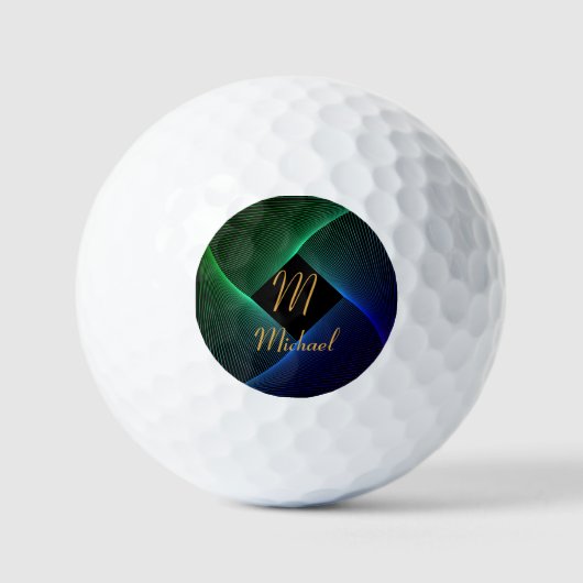 Het Initiaal van de verandering voegt Naam Geometr Golfballen (Voorkant)