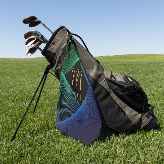 Het Initiaal van de verandering voegt Naam Geometr Golfhanddoek (Groen)