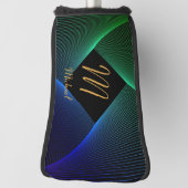 Het Initiaal van de verandering voegt Naam Geometr Golfheadcover (Draai 90)