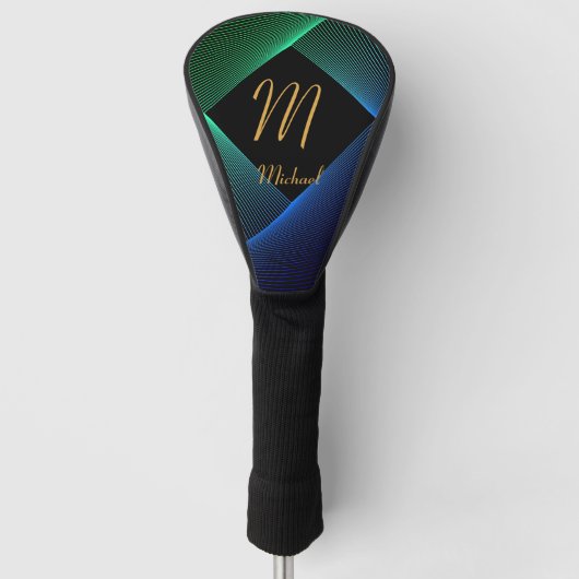 Het Initiaal van de verandering voegt Naam Geometr Golfheadcover (Voorkant)