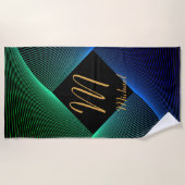 Het Initiaal van de verandering voegt Naam Geometr Strandlaken (Voorkant)