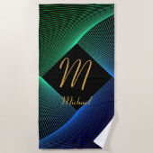 Het Initiaal van de verandering voegt Naam Geometr Strandlaken (Voorkant)