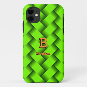 Het Initiaal van de verandering voegt Naam Groene Case-Mate iPhone Case