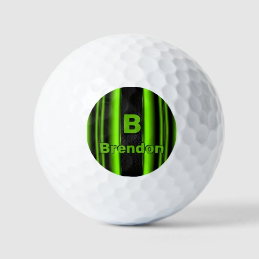 Het Initiaal van de verandering voegt Naam Groene Golfballen (Voorkant)