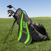 Het Initiaal van de verandering voegt Naam Groene  Golfhanddoek (Groen)