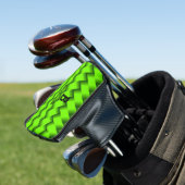 Het Initiaal van de verandering voegt Naam Groene  Golfheadcover (Insitu)